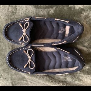 Navy Blue Moccasins